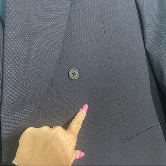 Giorgio Armani Le Collezioni blazer 46R Dark Blue Academia Professional Office - Picture 11 of 17